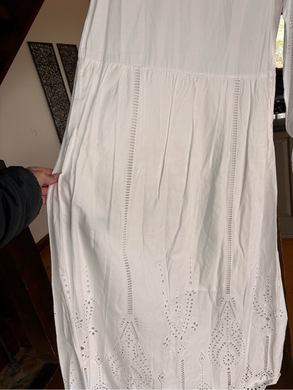 THE KOOPLES White Broderie Anglaise Maxi Dress NWT French 3 MSRP $495 - Picture 12 of 17